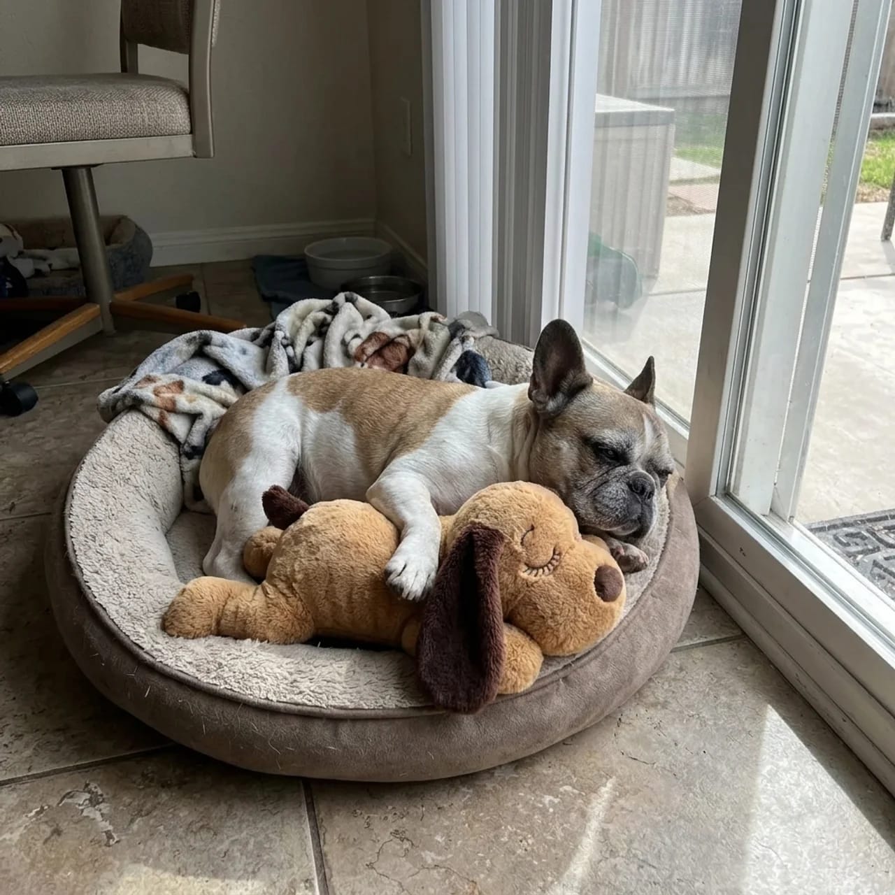 Customer photo review of Heartbeat Pup – Your Dog's Bedtime Buddy