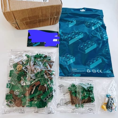 Customer photo review of Buildable Homer in the Bushes Display Set