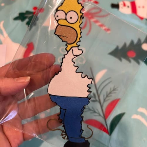 Customer photo review of Homer Hanging Christmas Tree Decoration