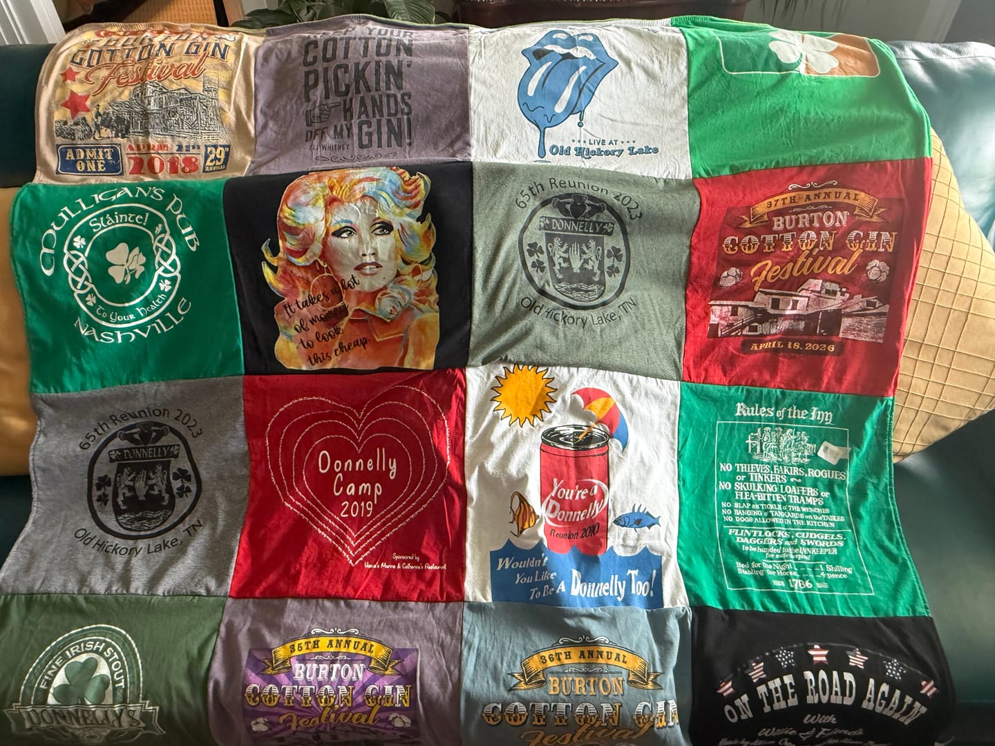 Customer photo review of Project Repat T-Shirt Quilt