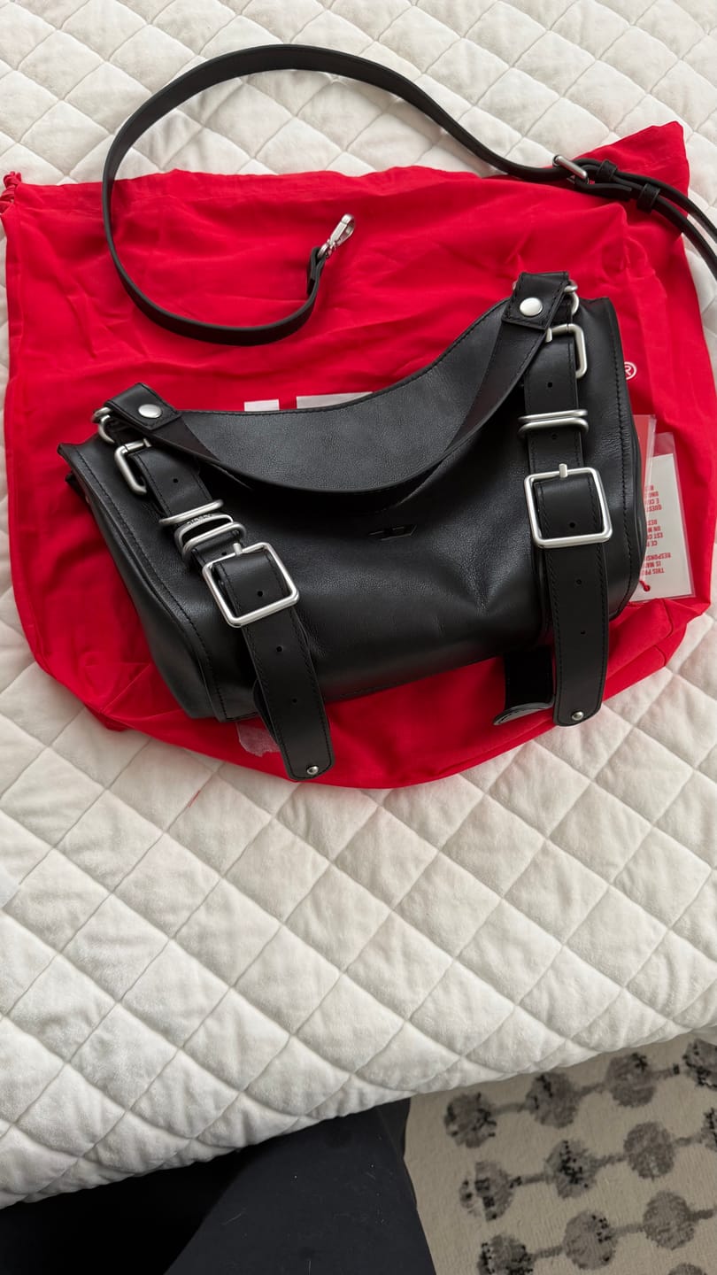 Customer photo review of Diesel “D One” Leather Handbag