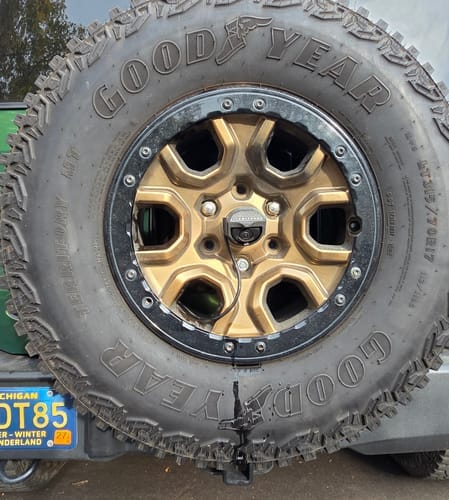 Customer photo review of SprayOnyx Rear Camera Sprayer — Ford Bronco
