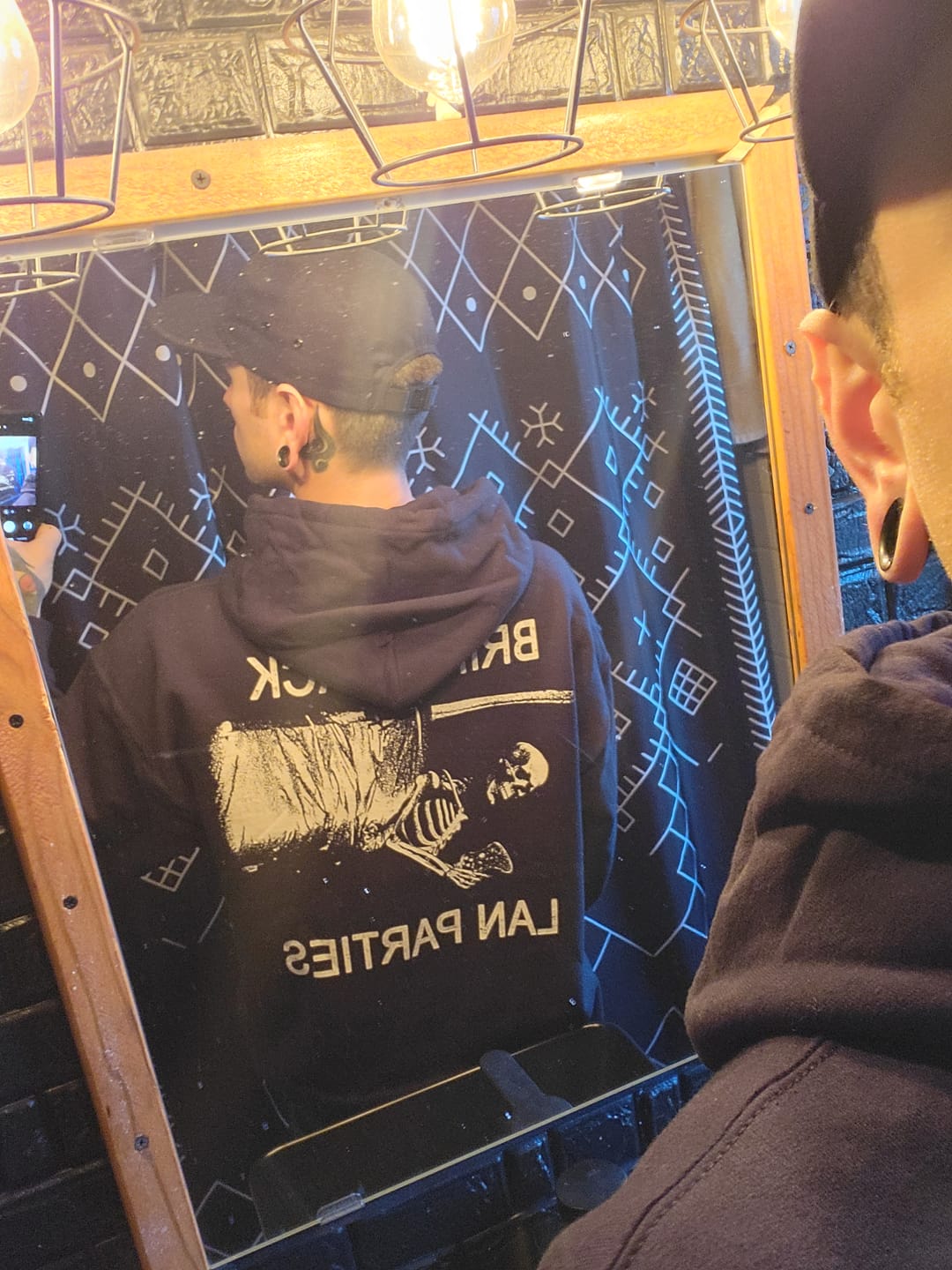 Customer photo review of LAN Party Hoodie