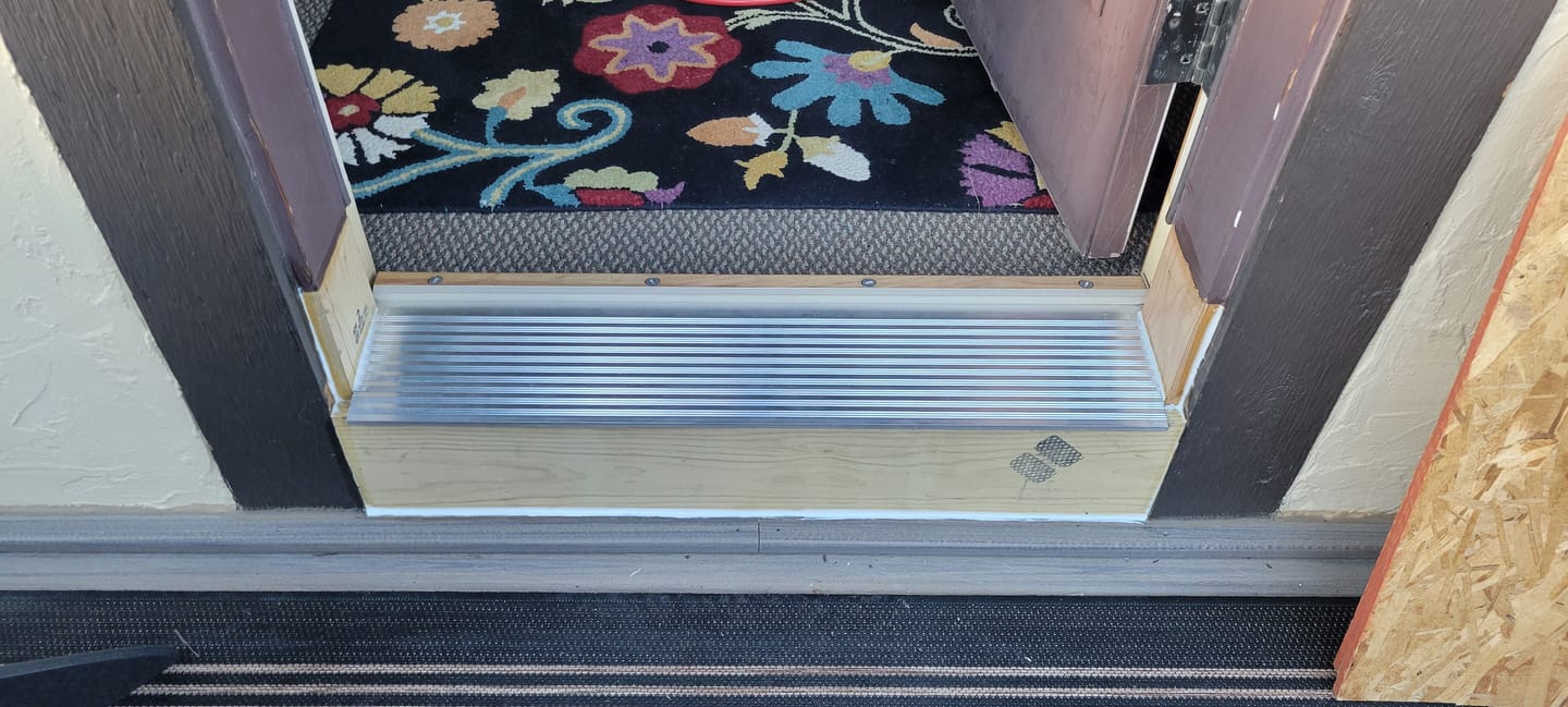 Customer photo review of 32" x 8" Inswing Threshold