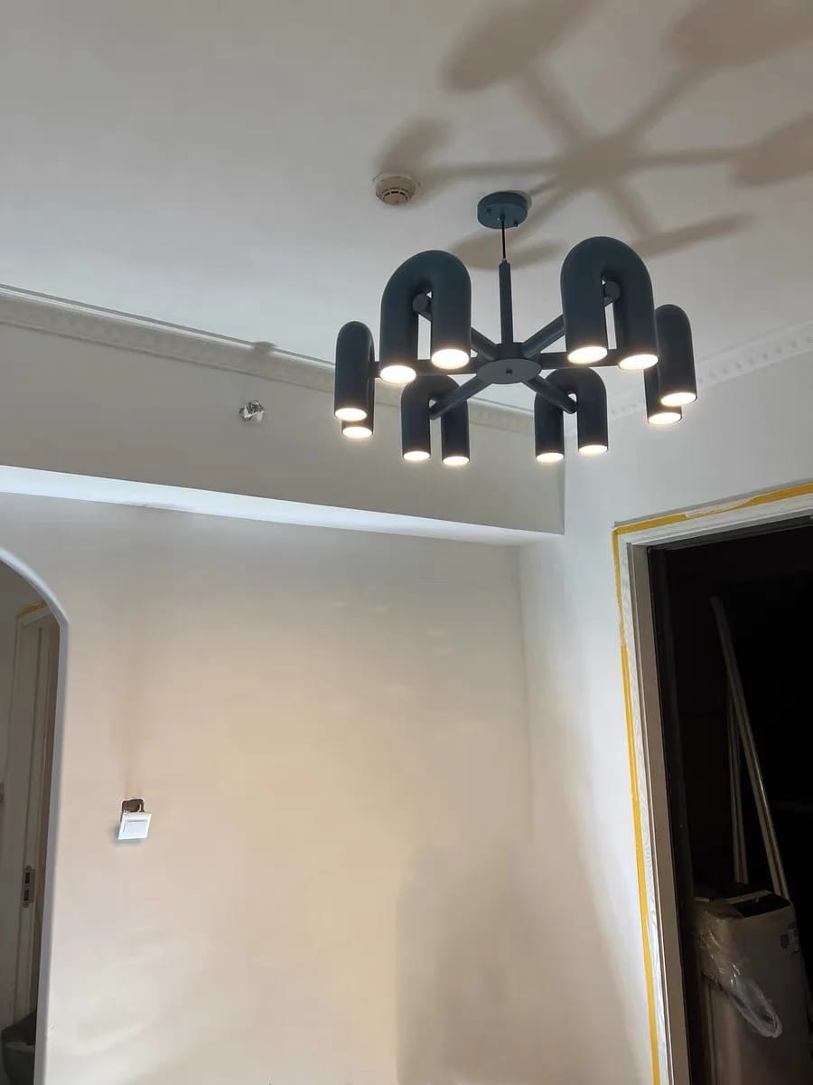 Customer photo review of U-Shaped Arch Chandelier, Integrated LED, 4 to 8 Heads, 60–100 cm