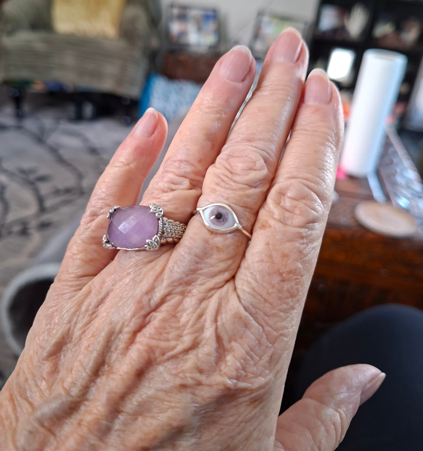 Customer photo review of Custom Mini Eye Ring