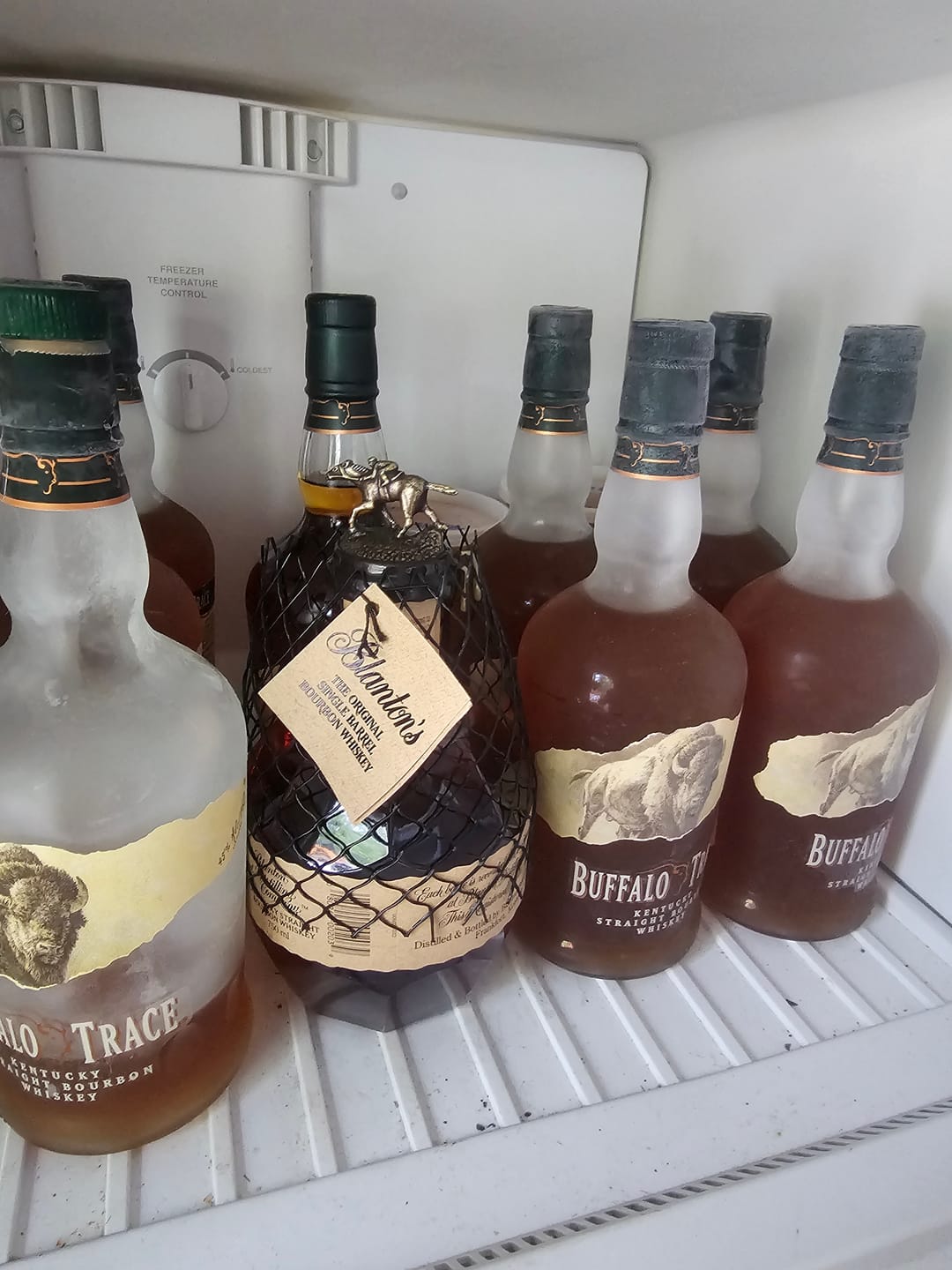 Customer photo review of Buffalo Trace Bourbon Whiskey 6 Pack