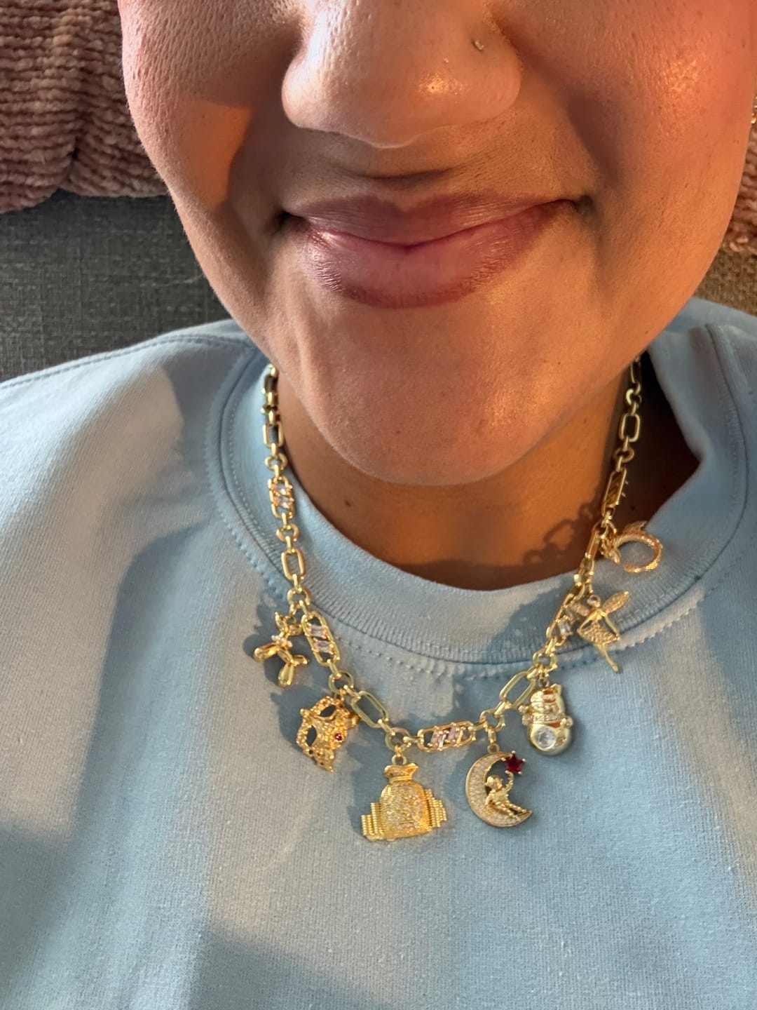 Customer photo review of Japanese Lucky Cat Sparkle Charm