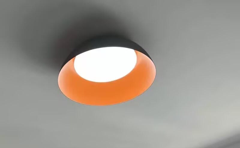 Customer photo review of Low Profile Ceiling Light, Round Aluminium, Integrated LED, 3000 K