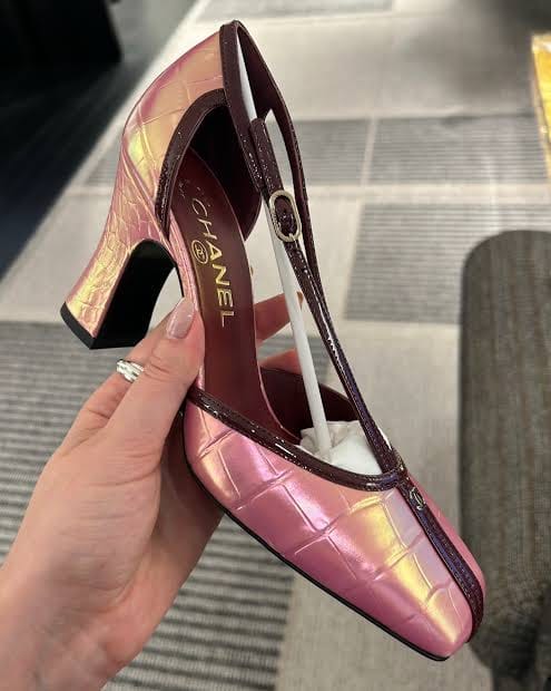 Customer photo review of Chanel 2026 Mary Jane Slingback 85mm Leather 895338