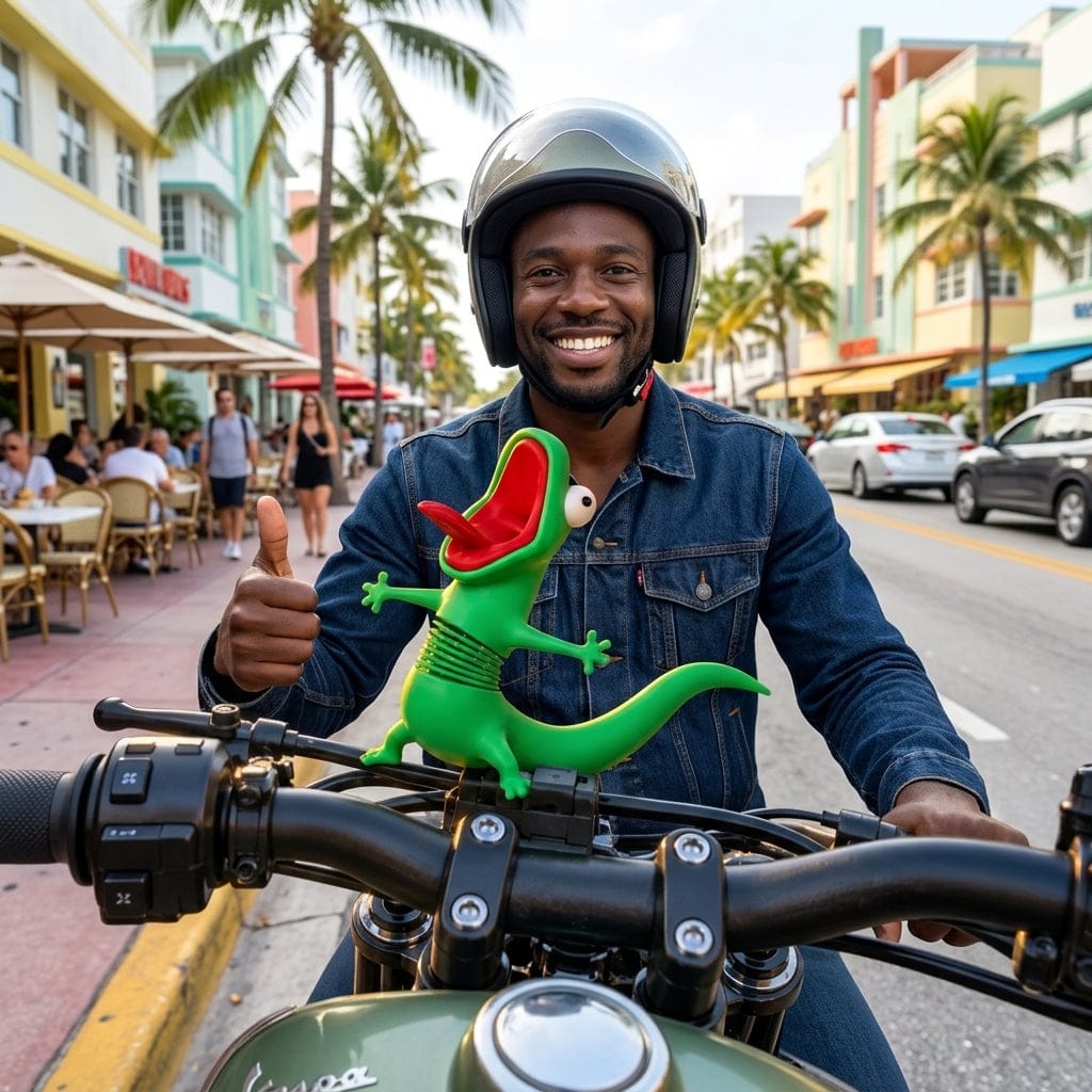 Customer photo review of Dancing Lizard That Rides