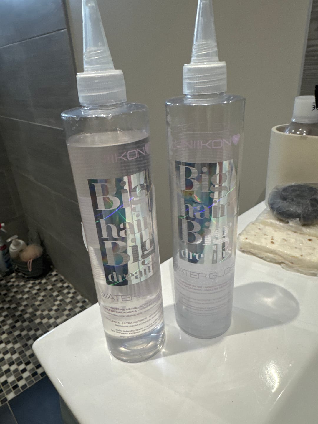 Customer photo review of WATER GLOSS Eau Lamellaire Miraculeuse 300ml