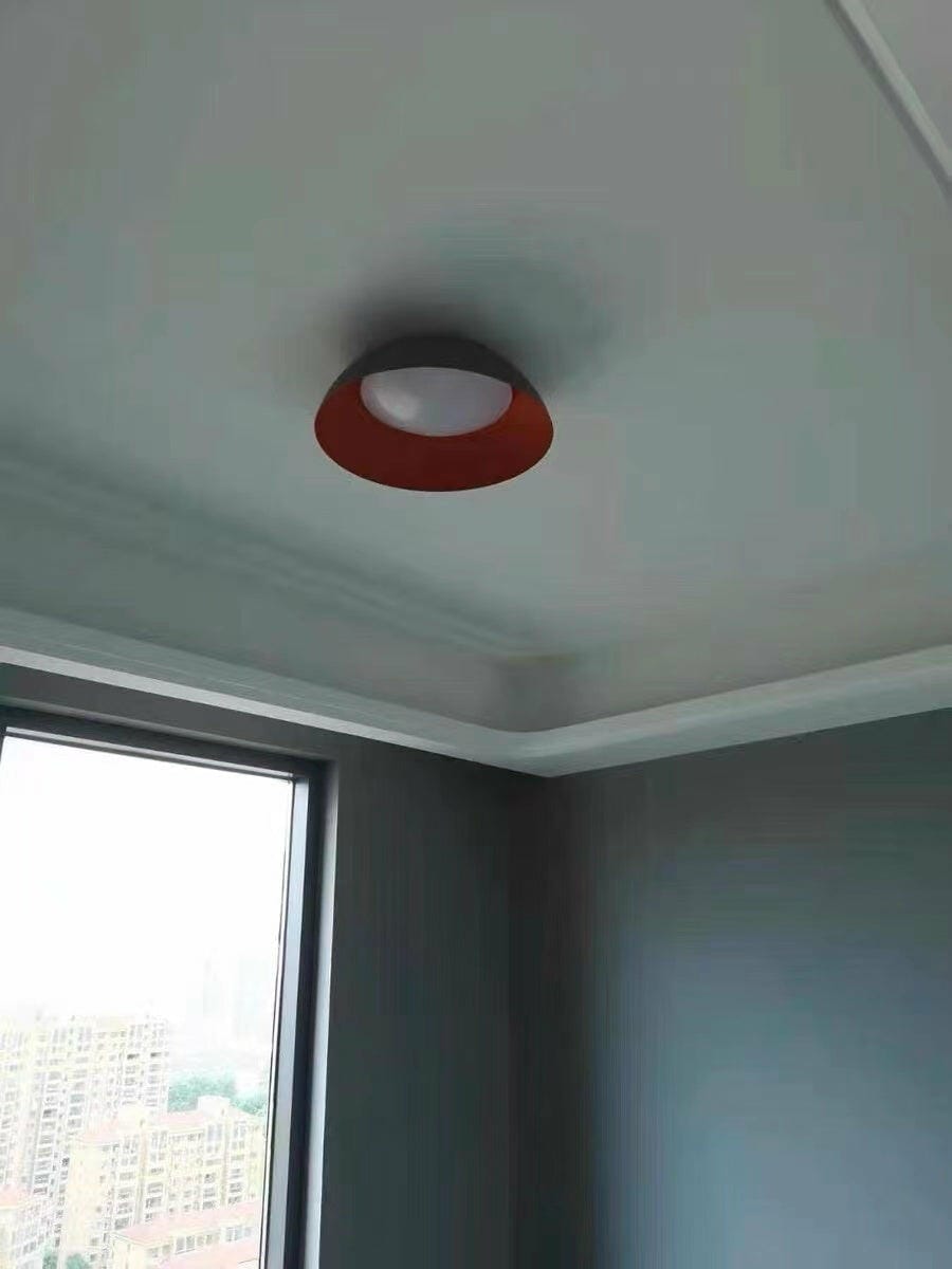 Customer photo review of Low Profile Ceiling Light, Round Aluminium, Integrated LED, 3000 K
