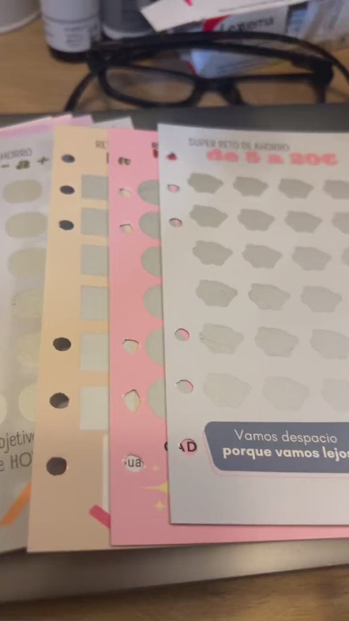 Customer photo review of 20 retos de ahorro de rascar A6