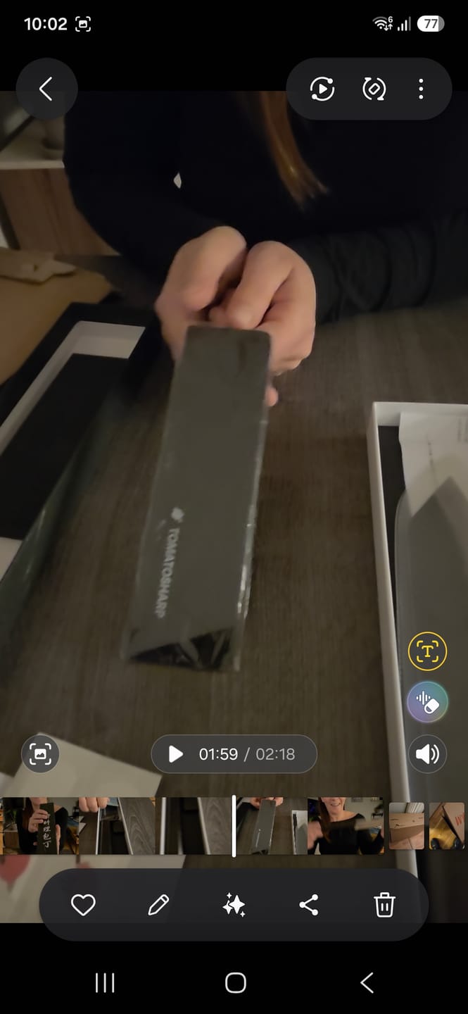 Customer photo review of Knivbeskytter 185 mm, TOMATOSHARP Edge Guard