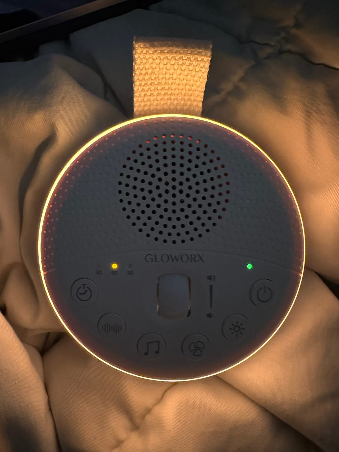 Customer photo review of Gloworx Portable Sound Machine