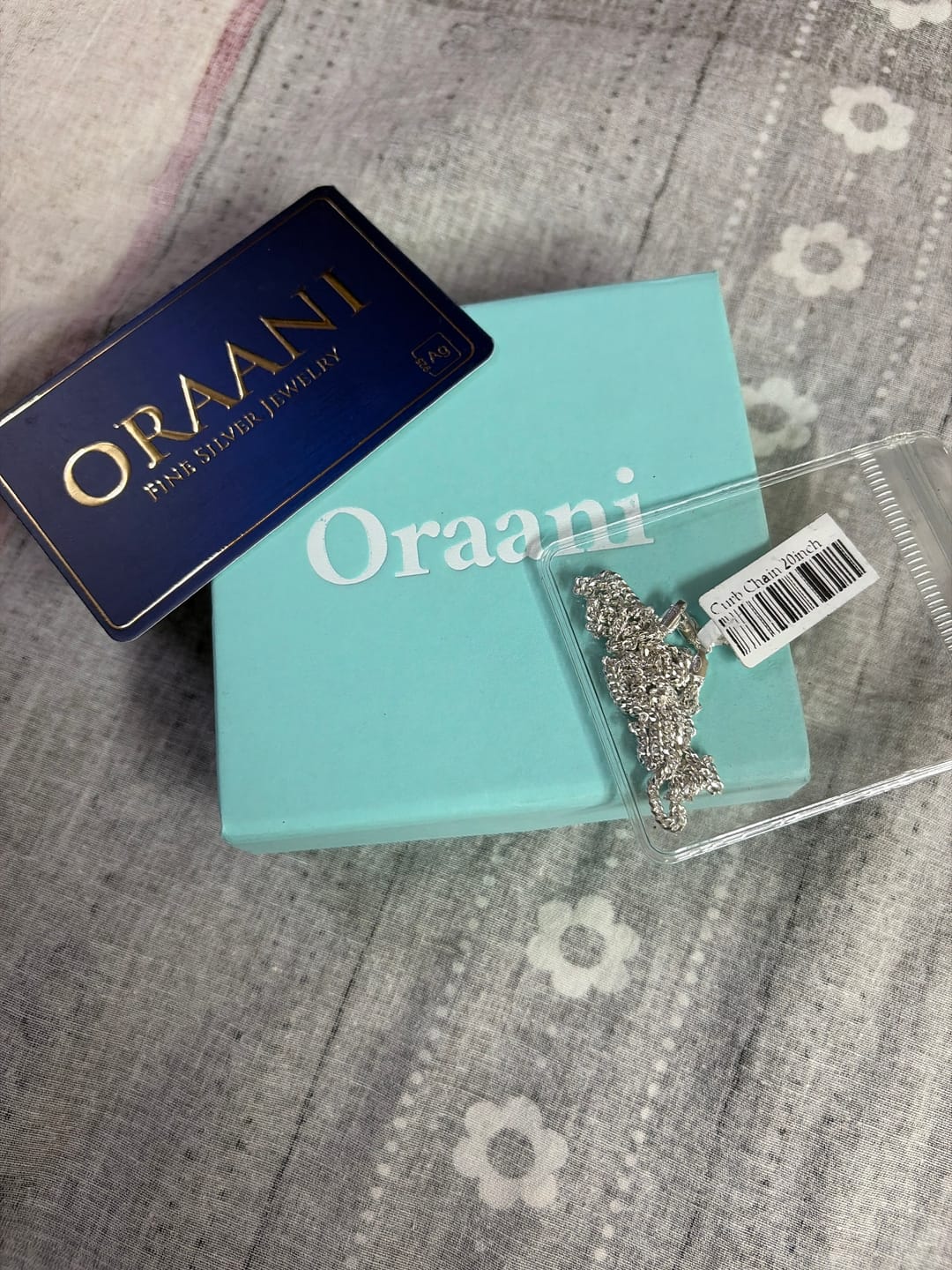 Customer photo review of Silver Curb Chain