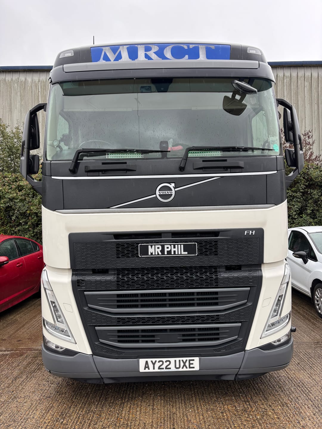 Customer photo review of Classic Oblong Metal Pressed Number Plate - 520mm x 111mm