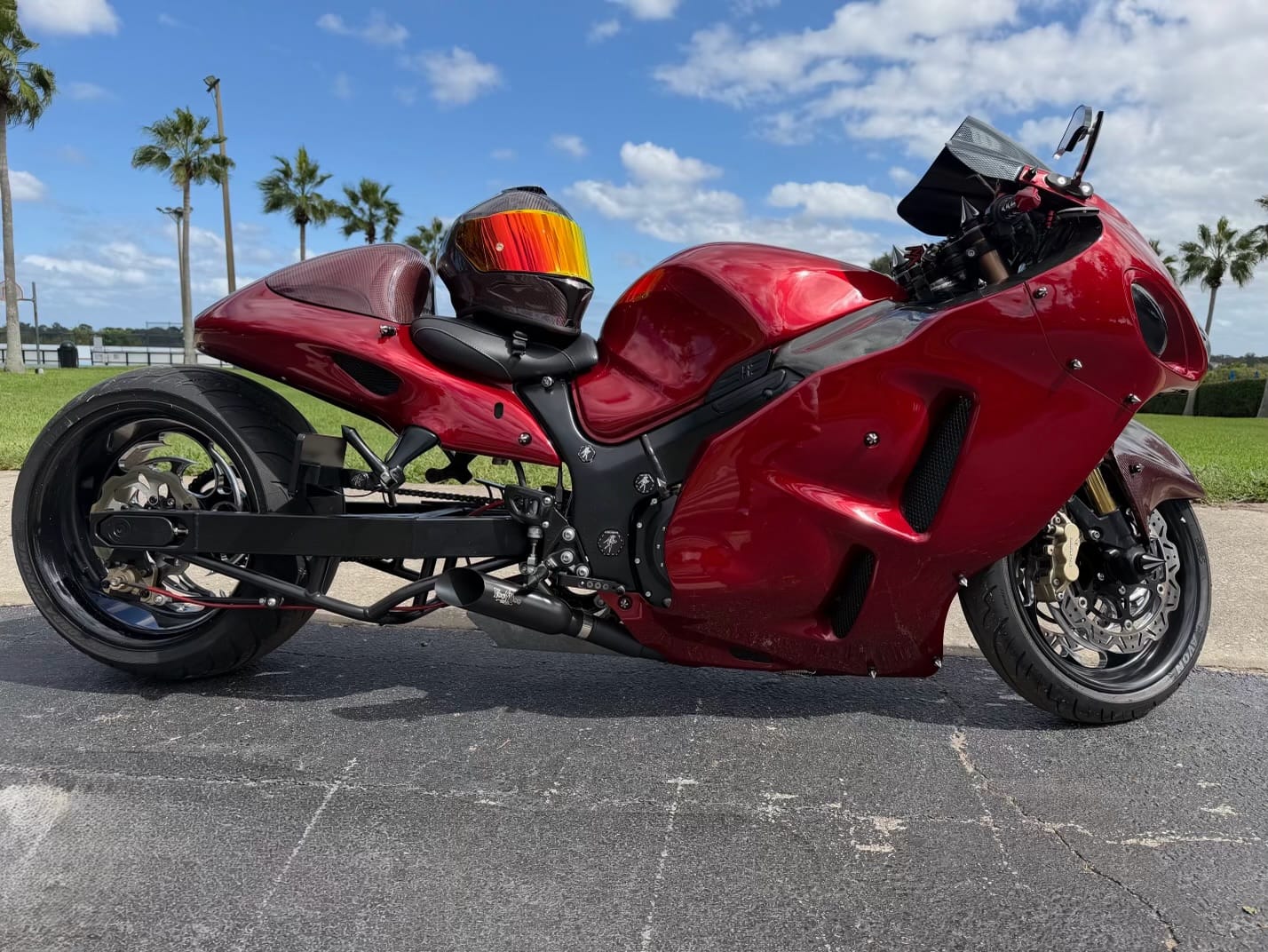 Customer photo review of D.O.T. & ECE Daytona Viper- Red Carbon Fiber
