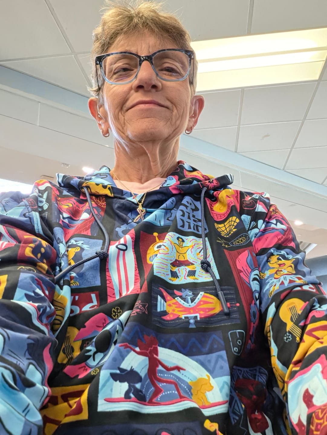 Customer photo review of Disney’s Lilo & Stitch "Tiki-terrestrial" – Performance Hoodie