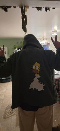 Customer photo review of Oversized Fit Teddy Unisex Hoodie