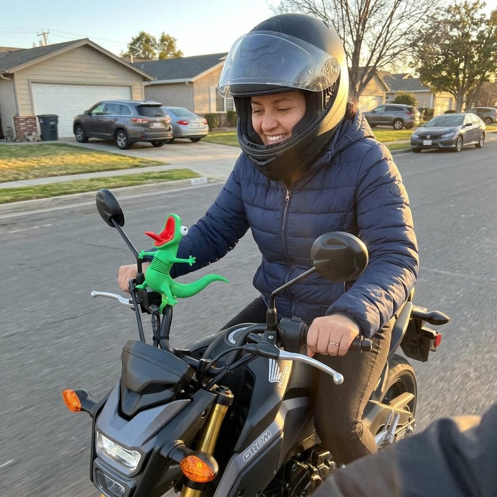 Customer photo review of Dancing Lizard That Rides