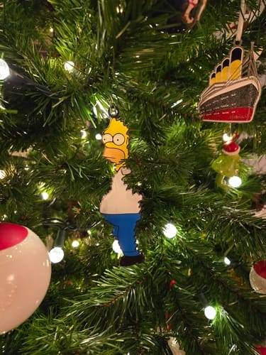 Customer photo review of Homer Hanging Christmas Tree Decoration