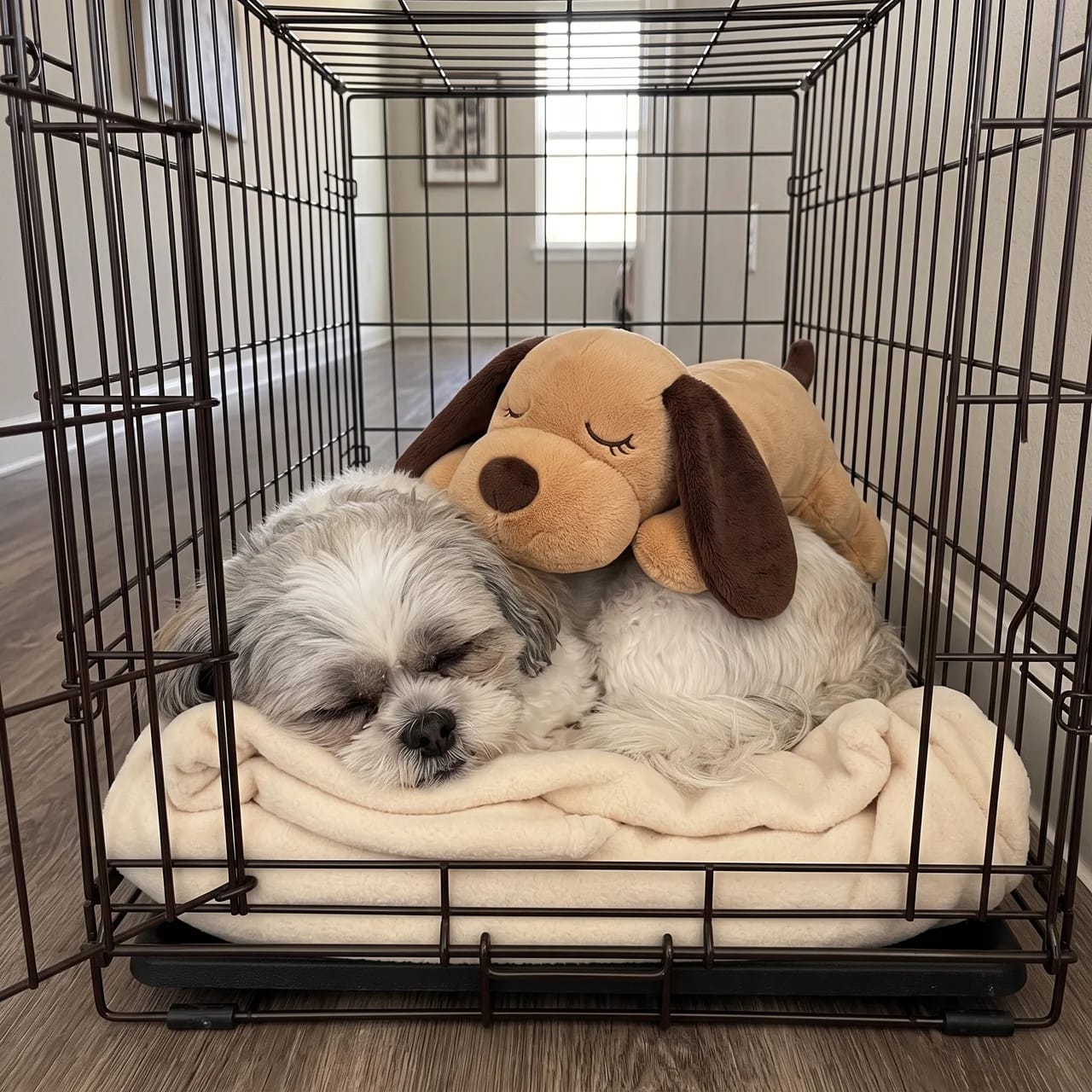 Customer photo review of Heartbeat Pup – Your Dog's Bedtime Buddy