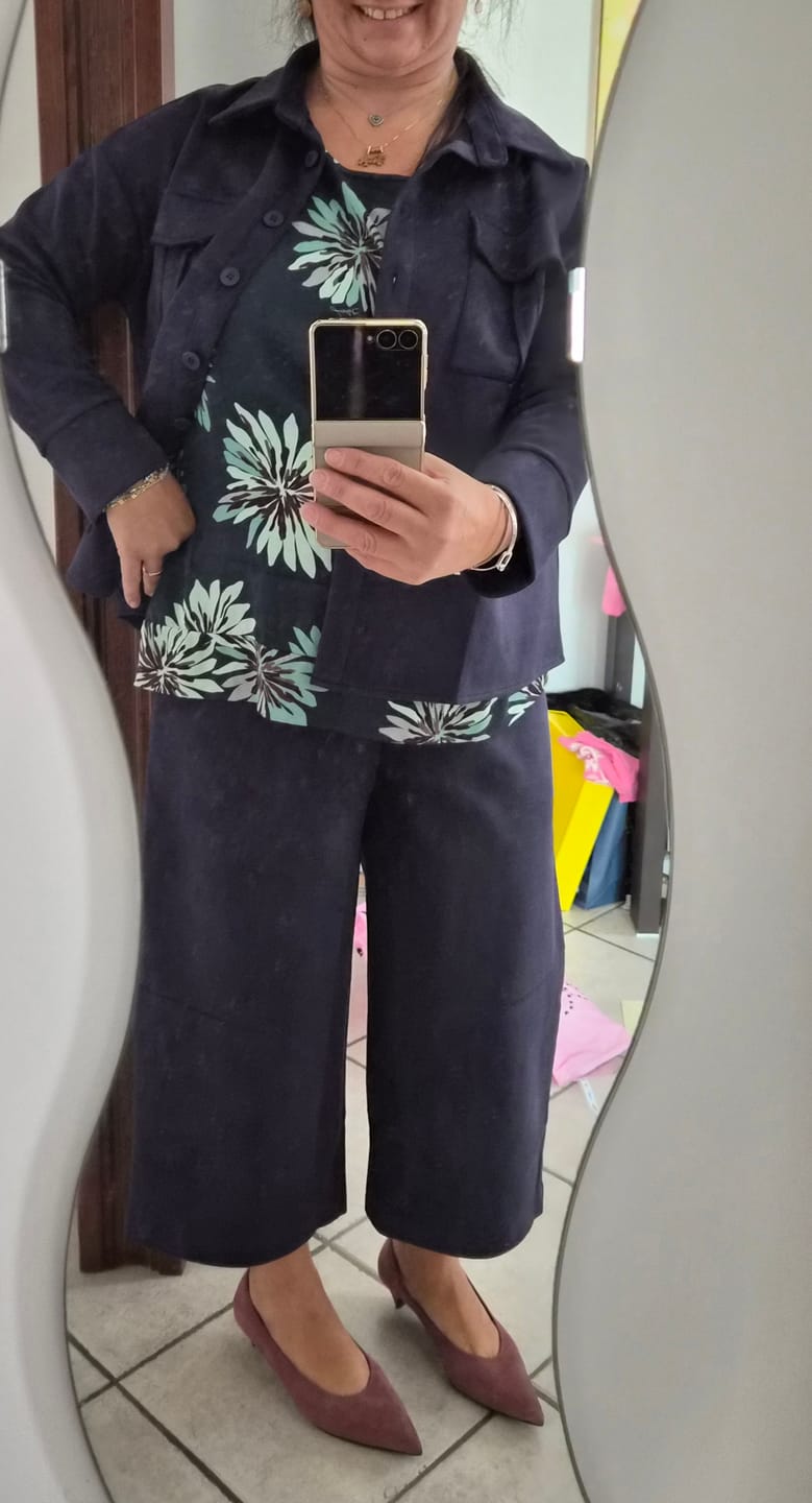 Customer photo review of PANTALONE BORIS BLU