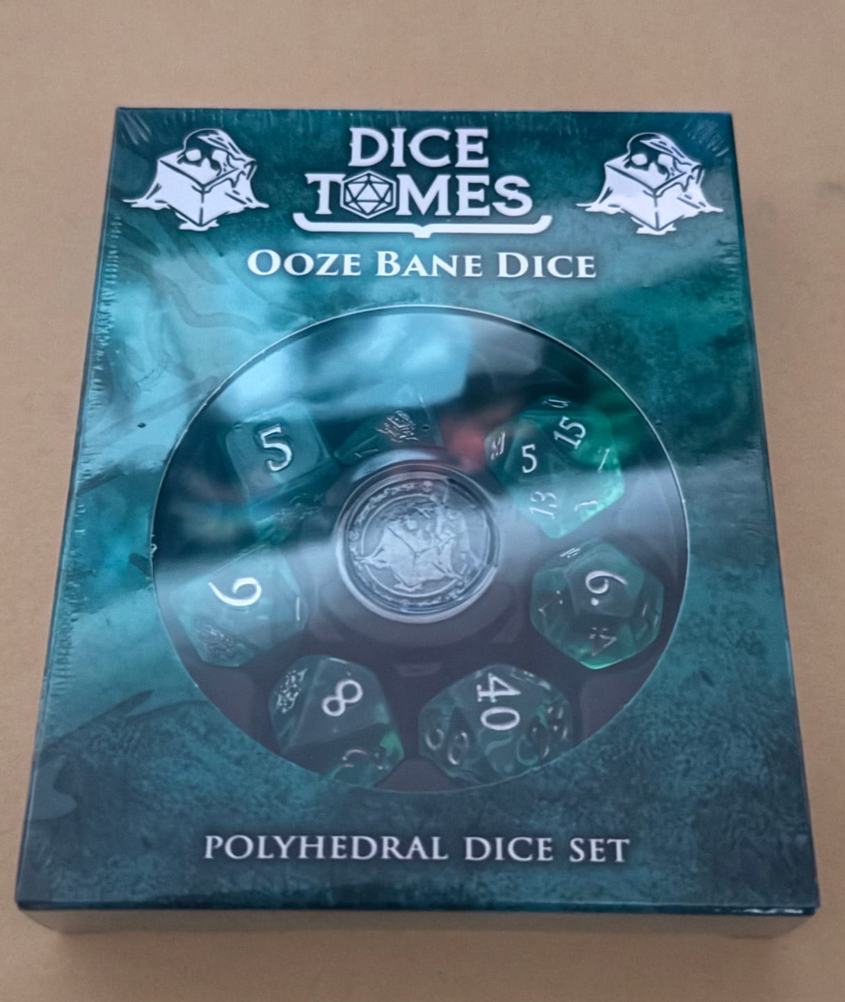 Customer photo review of Ooze Bane Polyhedral Dice Set