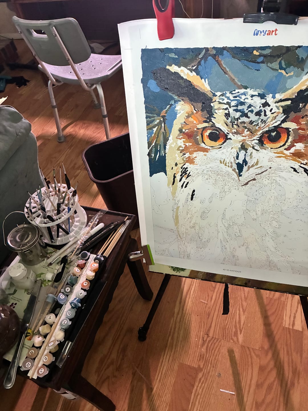 Customer photo review of Brush Holder (White)