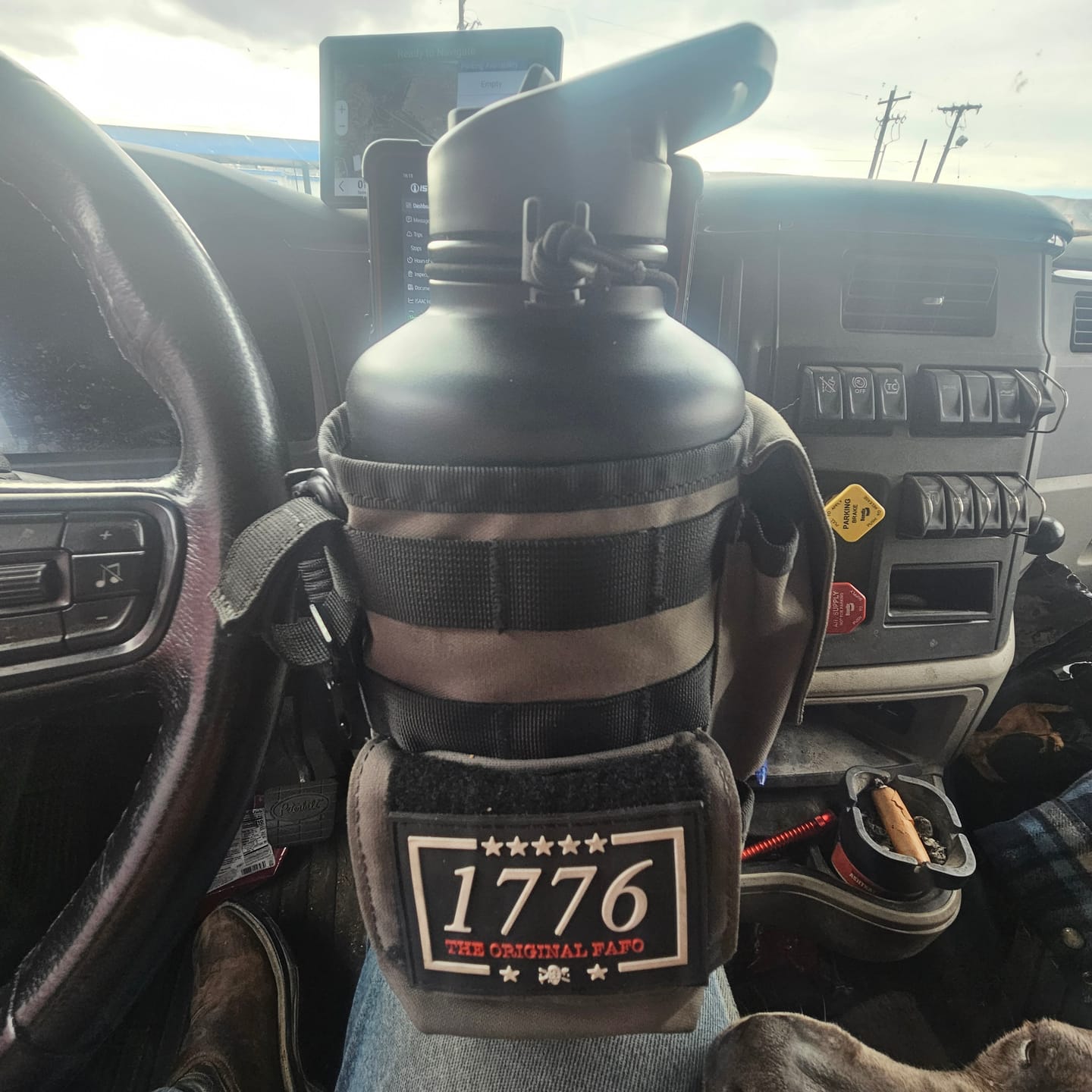 Customer photo review of 64oz Battle Bottle Water Bottles