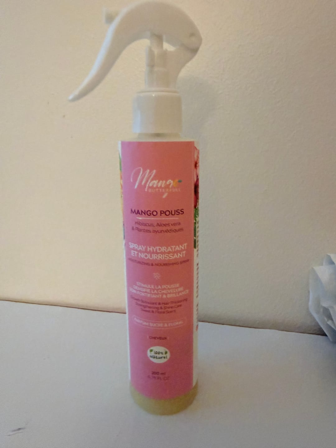 Customer photo review of Spray Hydratant et nourrissant - MANGO POUSS