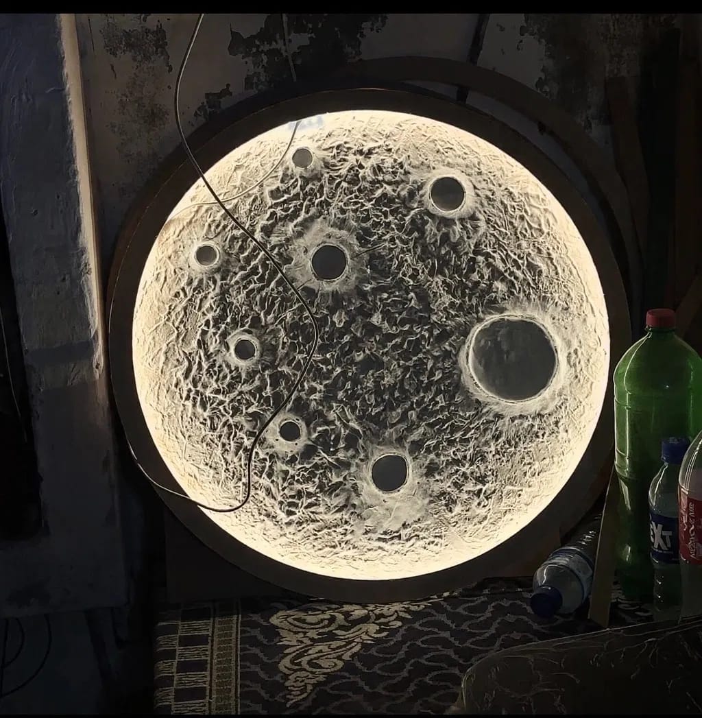 Customer photo review of NEXUS HAND CRAFTED MOON ART