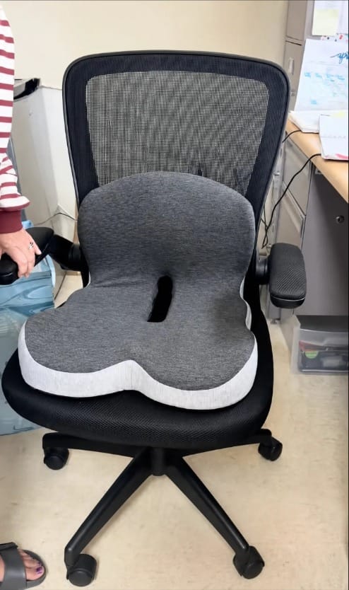 Customer photo review of SoftBack™ Ergonomic Seat Cushion