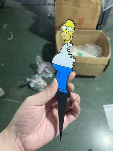 Customer photo review of Homer Plant Stake Sign