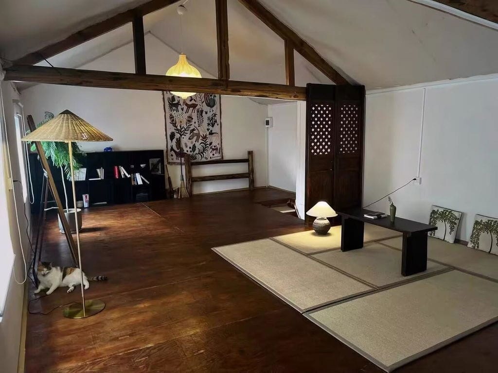 Customer photo review of Conical Shade Floor Lamp, Brass Stem, 64 cm Wide, Plug In