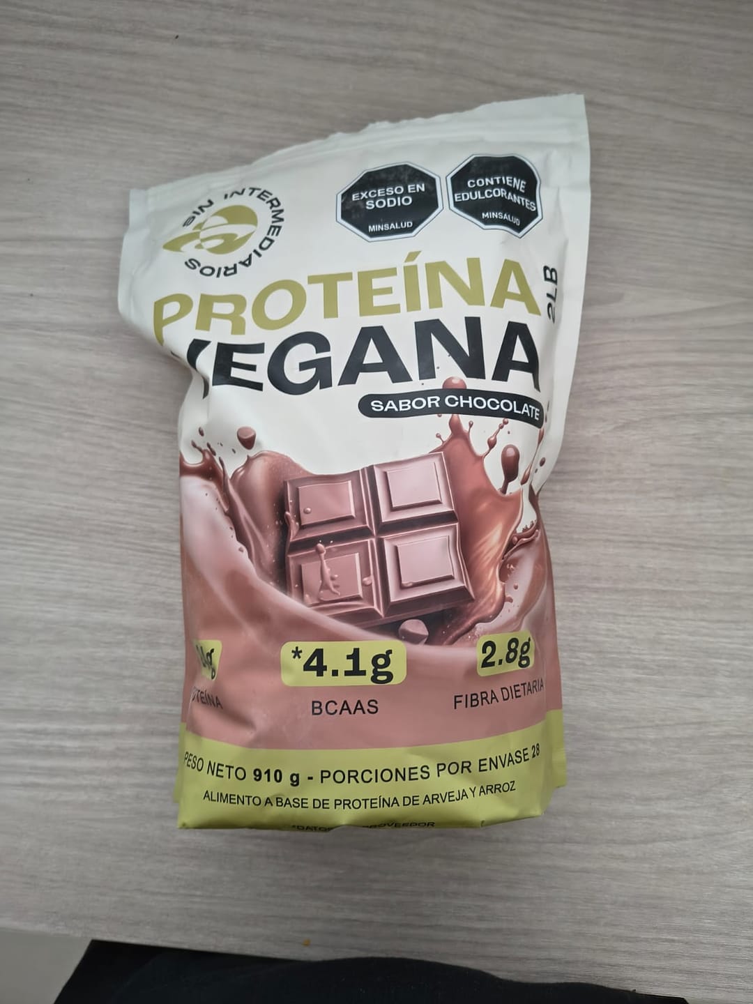 Customer photo review of Proteína Vegan - Chocolate
