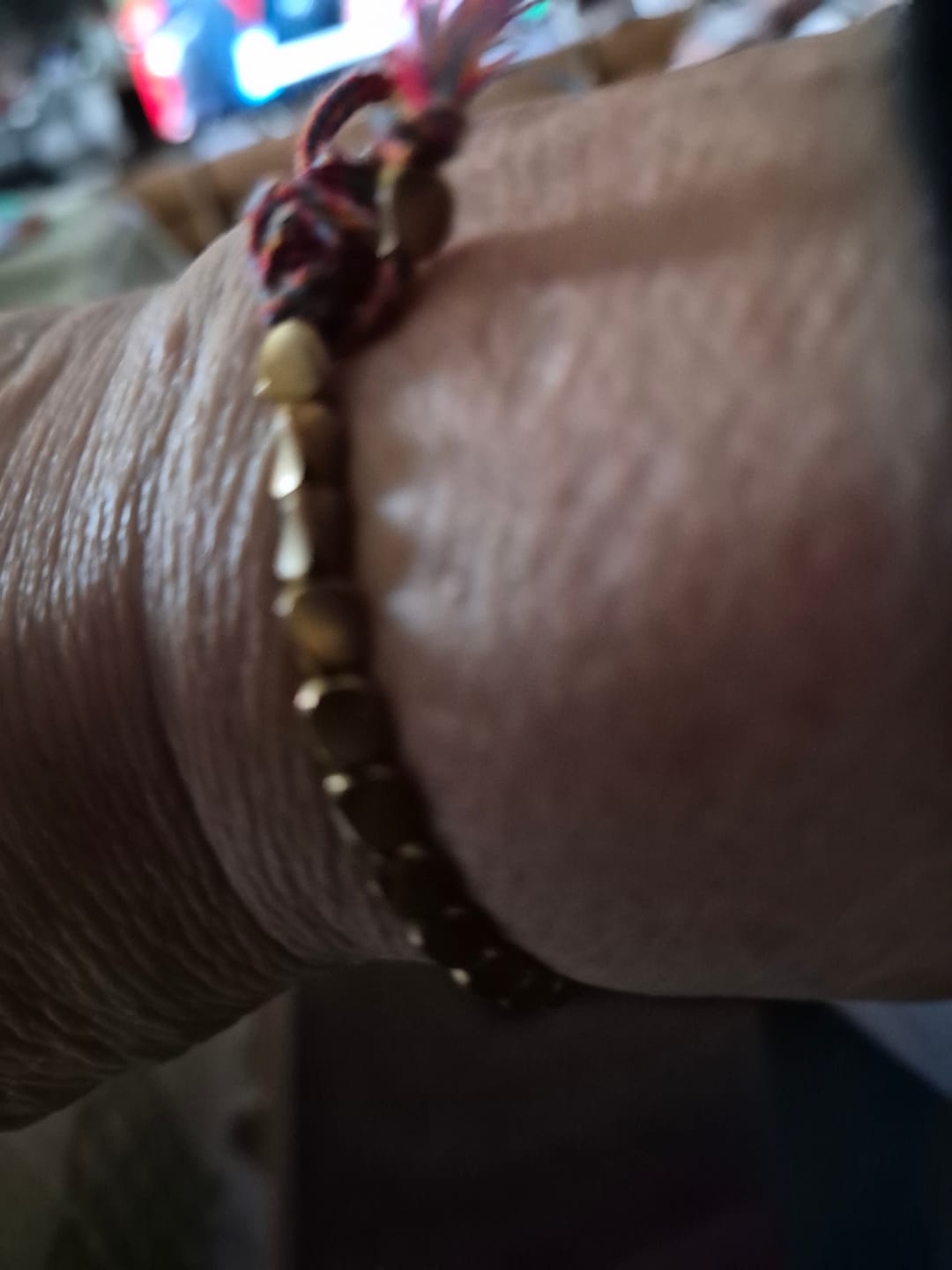 Customer photo review of Tibetisches Kupfer Glücksarmband