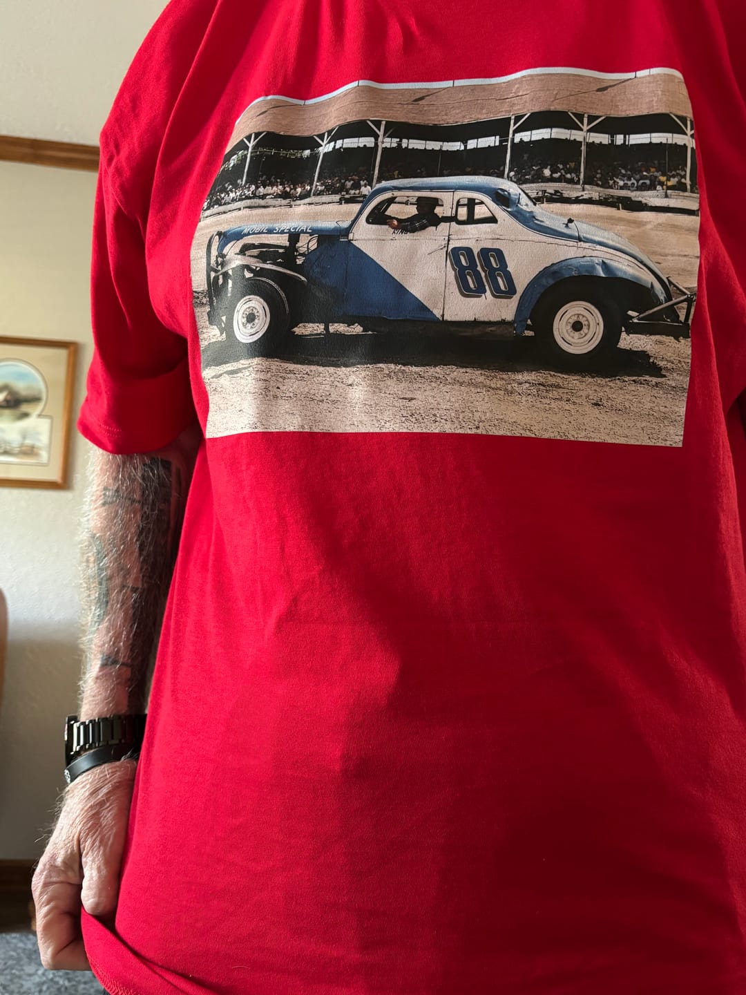 Customer photo review of Custom t-shirts