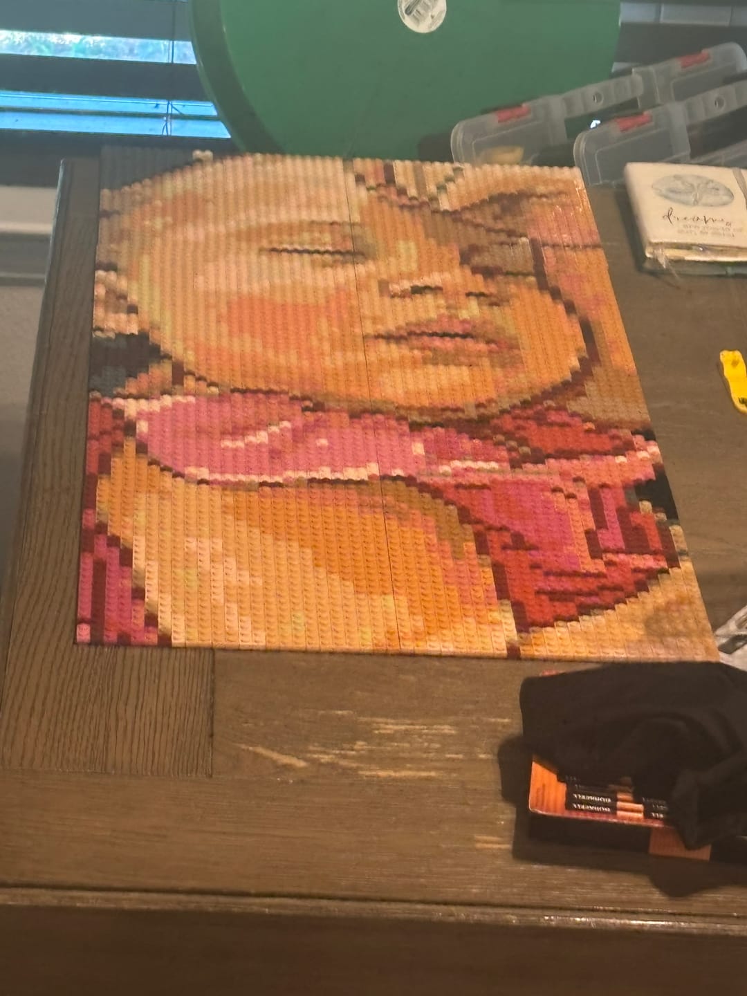Customer photo review of Custom Design Brick Mosaic - 2x4 baseplates