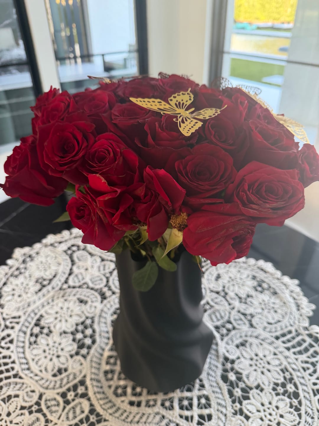 Customer photo review of Red Rose Bouquet