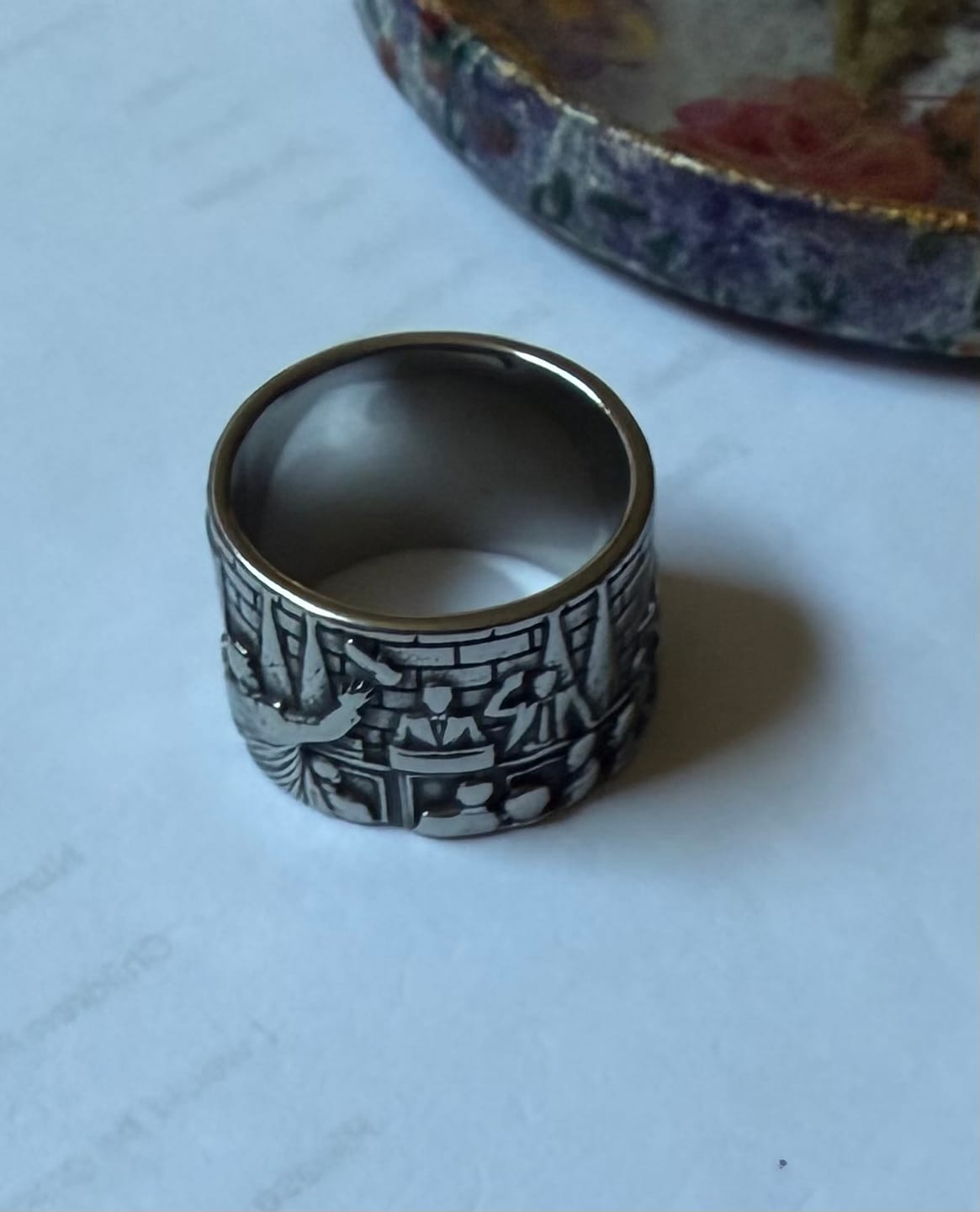 Customer photo review of The "Farewell Kiss" Ring | Oxidized 925 Sterling Silver or Stainless Steel