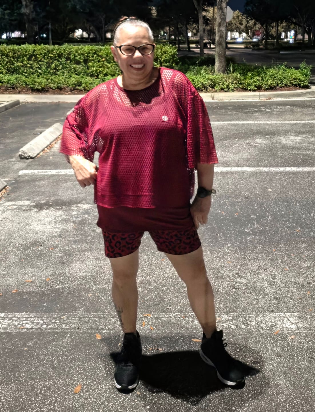 Customer photo review of Zumba Mesh Crop Top