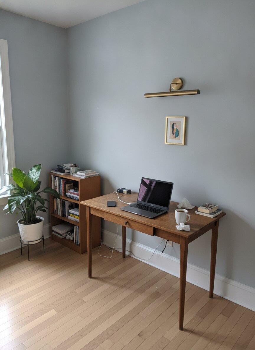 Customer photo review of Linear Wall Sconce, Slim Iron Bar, Bronze Finish, Wall Light