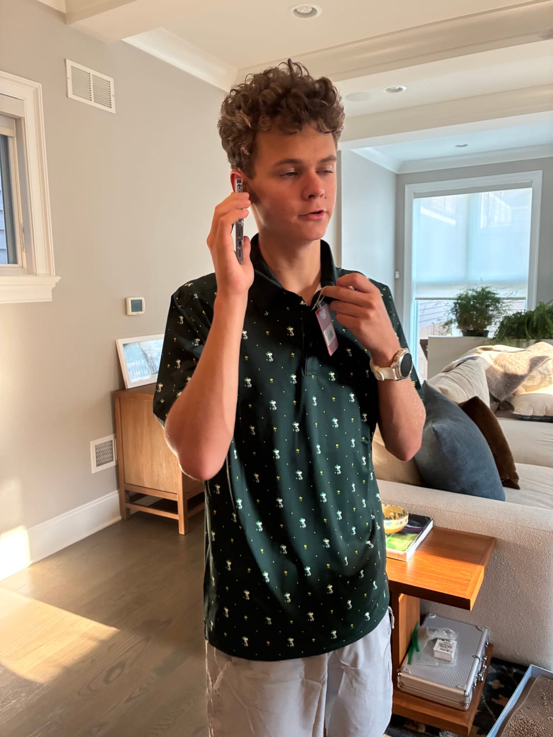 Customer photo review of Peanuts Snoopy Swing Polo