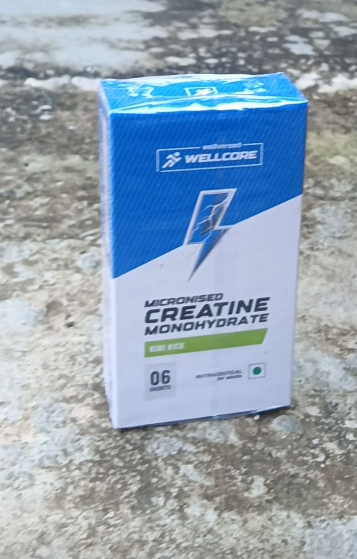Customer photo review of Wellcore - Pure Micronised Creatine Monohydrate | Kiwi Kick (6 Sachets)