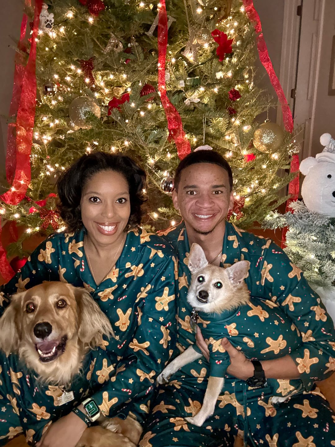 Customer photo review of Christmas Human Pajama Top