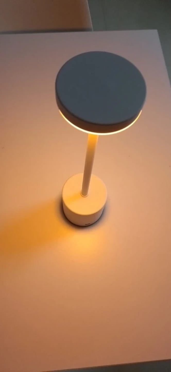 Customer photo review of Lampe à Poser Sans Fil LED Rechargeable, Lampe de Table Tactile Minimaliste à Intensité Variable pour Chevet, Salon et Salle à Manger - Ysaline
