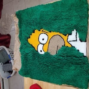 Customer photo review of Fluffy Tufted Homer Rug